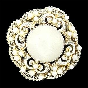 Florenza Signed Vintage Brooch Pin